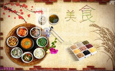 File tranh Filetranh tường nền nhà hàng KTV FT5358 (gốc) in backlit film