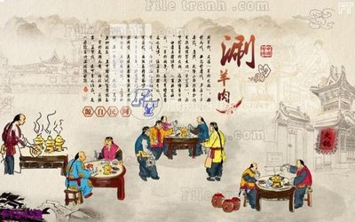 File gốc Filetranh tường nền nhà hàng KTV FT5458 (in lụa) tranh thuận buồm