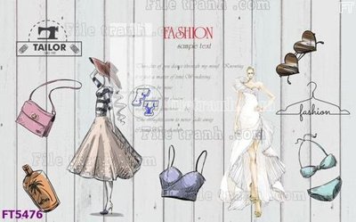 File in mica Filetranh tường nền nhà hàng KTV FT5476 (bản gốc) siêu trong