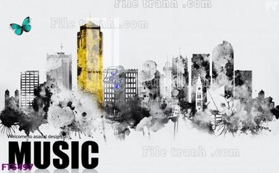 File tranh in trần Filetranh tường nền nhà hàng KTV FT5497 (ảnh gốc siêu nét)