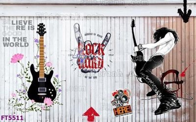 File gốc Filetranh tường nền nhà hàng KTV FT5511 (in lụa) hoa văn cổ điển