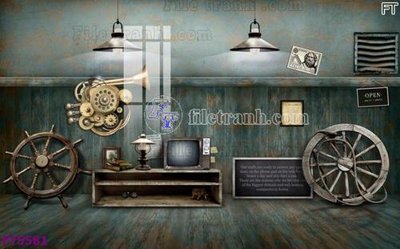 Tải file PSD Filetranh tường nền nhà hàng KTV FT5581 (nguyên layer) để in