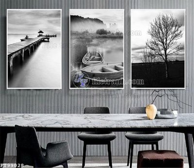 File tranh File tranh treo tường pha lê gương FT99028 (bản gốc) in lụa 5D