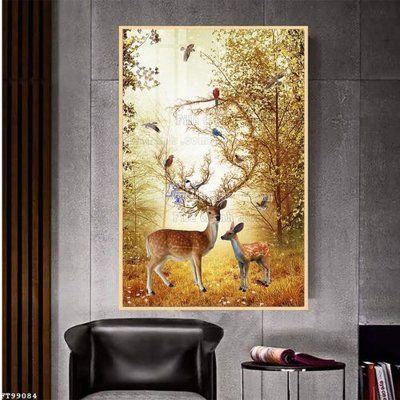 File gốc in ấn File tranh treo tường pha lê gương FT99084 chuẩn màu CMYK