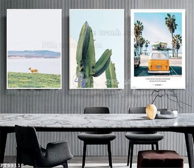 File tranh File tranh treo tường pha lê gương FT99118 (file gốc) chủ đề phong thủy