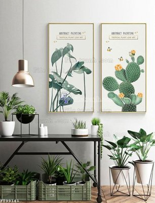 File gốc File tranh treo tường pha lê gương FT99141 (in lụa) họa tiết 3D