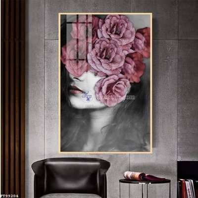 File in trần File tranh treo tường pha lê gương FT99204 (bản gốc) mây trời