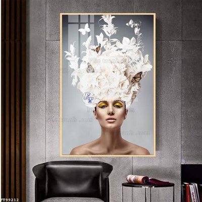 File tranh in trần File tranh treo tường pha lê gương FT99212 (ảnh gốc siêu nét)