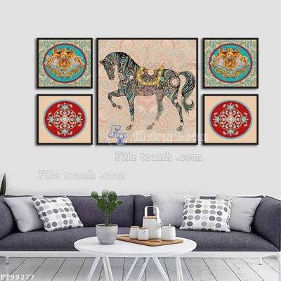 File tranh File tranh treo tường pha lê gương FT99277 (file gốc) chuẩn màu in