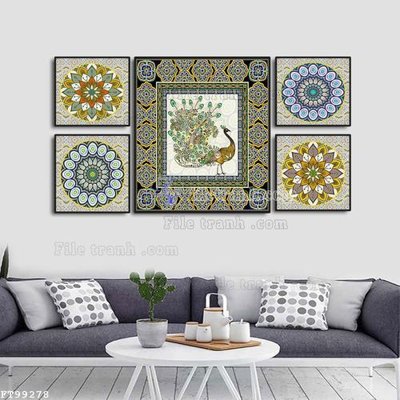 Tải file File tranh treo tường pha lê gương FT99278 (gốc) in ấn chất lượng