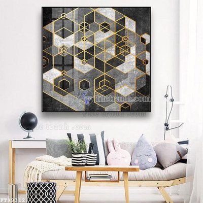 File tranh gốc File tranh treo tường pha lê gương FT99312 chủ đề hiện đại