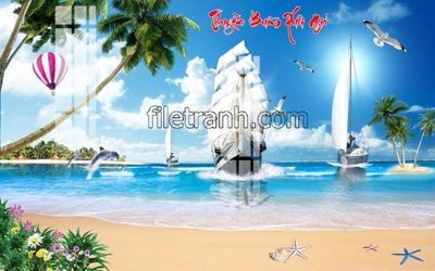 Tải file gốc File tranh thuận buồm xuôi gió FTB102 (in khổ lớn) quảng cáo