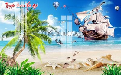 File gốc File tranh thuận buồm xuôi gió FTB116 (in lụa) tranh phong thủy