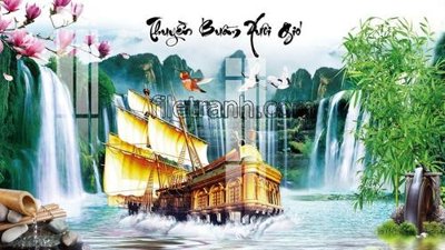 File gốc File tranh thuận buồm xuôi gió FTB162 (phong cách) tối giản