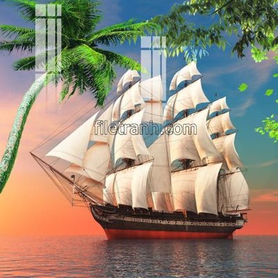 Mua file gốc File tranh thuận buồm xuôi gió FTB168 (in ấn) tại Filetranh.com