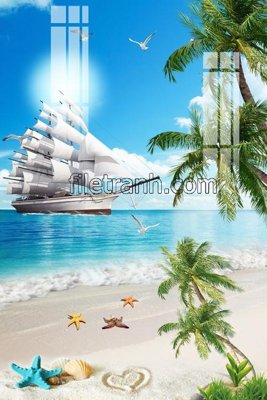 File in trần File tranh thuận buồm xuôi gió FTB193 (bản gốc) 5D