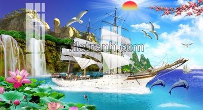 Tải file gốc File tranh thuận buồm xuôi gió FTB207 (để in lụa)