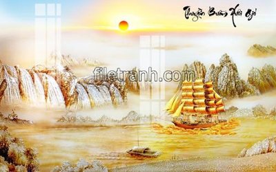 File in ấn File tranh thuận buồm xuôi gió FTB28 (bản gốc) cao cấp