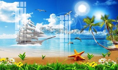 Tải file File tranh thuận buồm xuôi gió FTB40 (gốc) làm file thiết kế