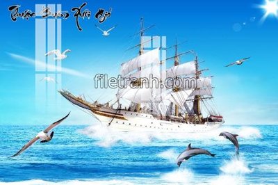 File gốc File tranh thuận buồm xuôi gió FTB47 (phong cách) cổ điển