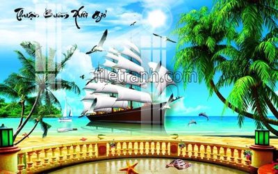 File tranh File tranh thuận buồm xuôi gió FTB51 (bản gốc) treo phòng ăn