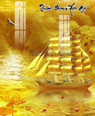 File ảnh File tranh thuận buồm xuôi gió FTB70 (gốc) in PP, decal