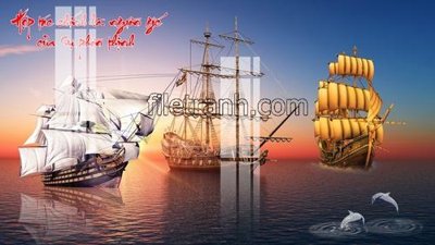 File gốc File tranh thuận buồm xuôi gió FTB81 (ảnh chi tiết) để in ấn