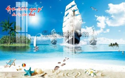 File PSD File tranh thuận buồm xuôi gió FTB87 (gốc) cho designer