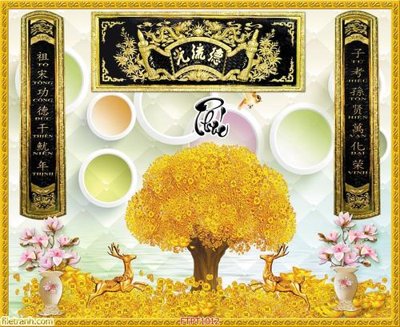 File tranh quảng cáo File tranh phòng thờ FTPT1012 (file gốc) chuyên nghiệp