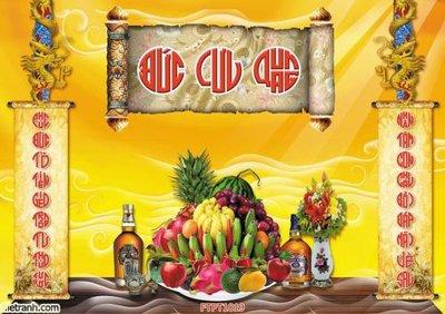 File gốc File tranh phòng thờ FTPT1019 (in lụa) cao cấp