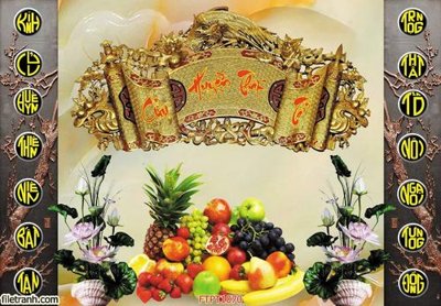 Download file File tranh phòng thờ FTPT1070 (gốc) in mica ốp bếp