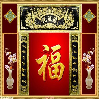 Download file File tranh phòng thờ FTPT1071 (gốc) cho xưởng in