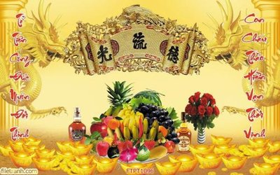 File ảnh File tranh phòng thờ FTPT1096 (gốc) dùng in Pano