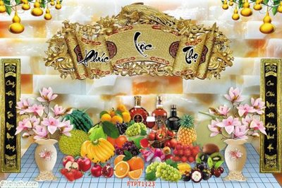 Hình ảnh file gốc File tranh phòng thờ FTPT1123 cho in UV
