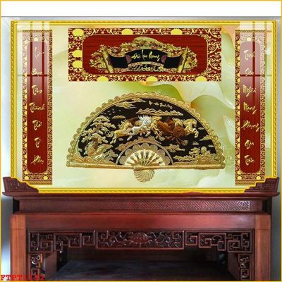 Tải file gốc in lụa File tranh phòng thờ FTPT1192 siêu nét