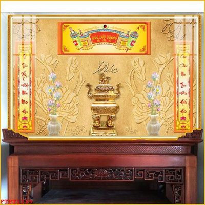 File gốc File tranh phòng thờ FTPT1229 (in mica) làm bảng hiệu