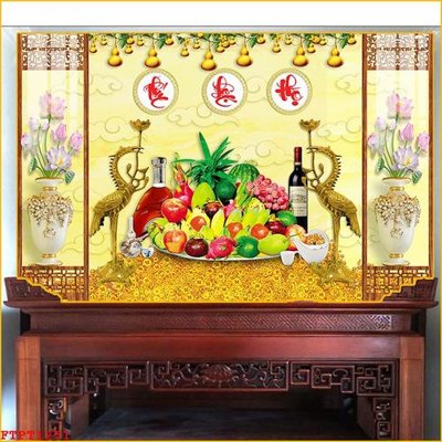 File gốc in ấn File tranh phòng thờ FTPT1251 chuẩn màu CMYK