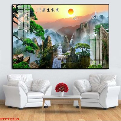 Tải file gốc Tranh sơn thủy thác nước FTPT2339 (in tráng gương) cao cấpFile gốc Tranh sơn thủy thác nước FTPT2339 (in ấn) phiên bản độc quyền