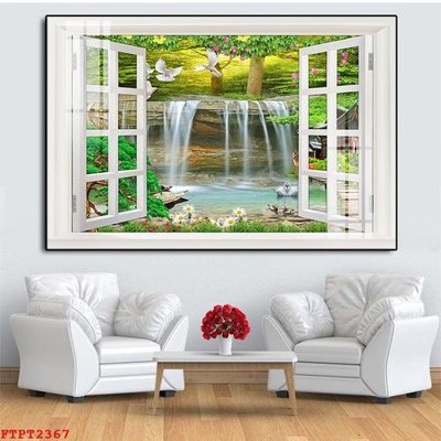 Download file gốc Tranh sơn thủy thác nước FTPT2367 (in mica) logo