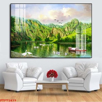 Tải file gốc Tranh sơn thủy thác nước FTPT2439 (bản PSD) chỉnh sửa được