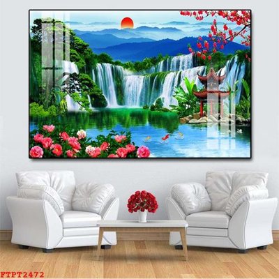 Tải file Tranh sơn thủy thác nước FTPT2472 (ảnh gốc) file TIFF