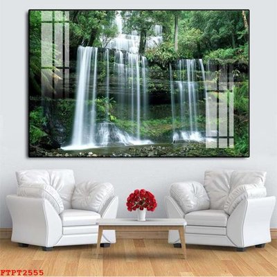 File gốc Tranh sơn thủy thác nước FTPT2555 (phiên bản chuẩn) để in ấn