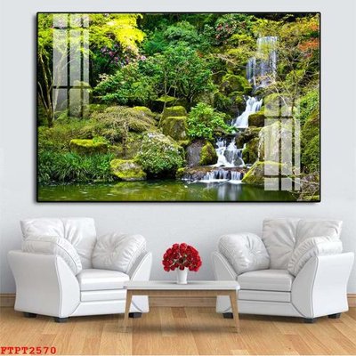 Download file tranh PSD Tranh sơn thủy thác nước FTPT2570 để chỉnh sửa