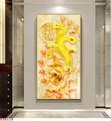 File tranh File gốc tranh rồng hổ FTR119 (file gốc) chuẩn màu in