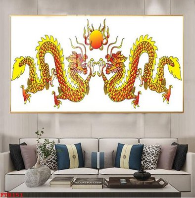 File tranh gốc File gốc tranh rồng hổ FTR151 (bản quyền) file PSD