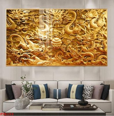 File in lụa File gốc tranh rồng hổ FTR153 (phong cảnh) File gốc tranh rồng hổ FTR153