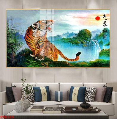 File tranh quảng cáo File gốc tranh rồng hổ FTR169 (download file gốc)