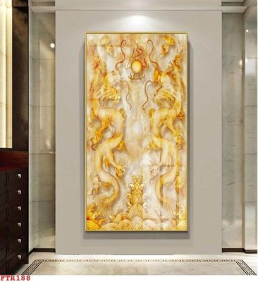 File tranh trang trí File gốc tranh rồng hổ FTR188 (tải file gốc)