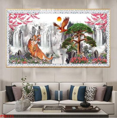 File gốc File gốc tranh rồng hổ FTR191 (cho in ấn) từ kho Filetranh