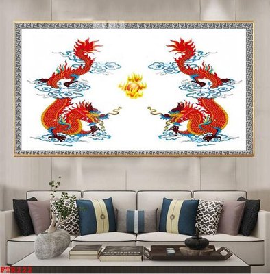 Tải file File gốc tranh rồng hổ FTR222 (gốc) chủ đề hoa sen